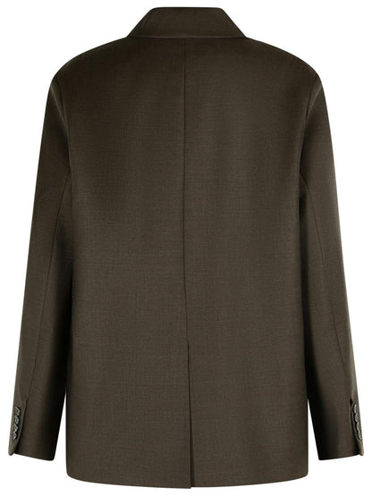 Loulou Studio 'Donau' Brown Virgin Wool Blazer