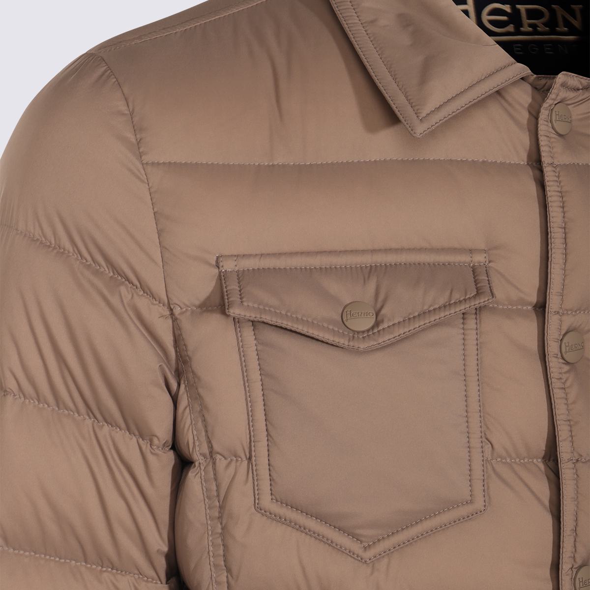 Herno Light Beige Down Jacket