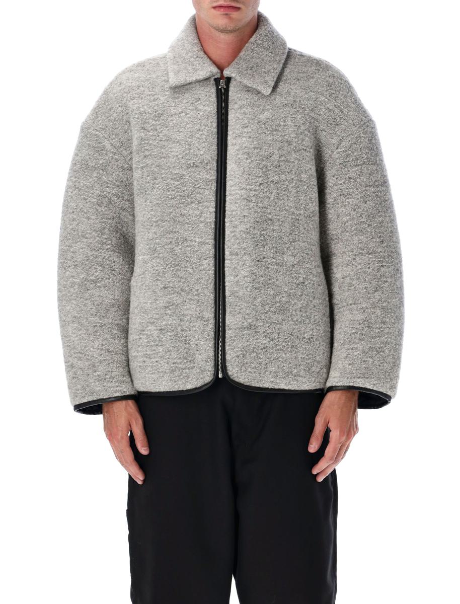JW Anderson Light Grey Contrast Trim Casual Jacket