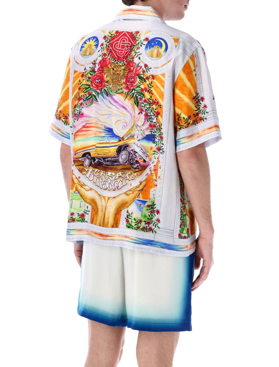 Casablanca La Tornade De Rose Silk Shirt