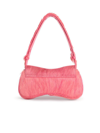 Diesel 'Play' Pink Pony Hair Clutch